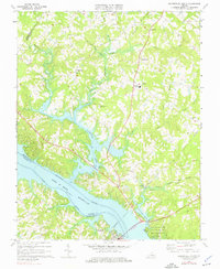 Clarksville North 1968 topographic map thumbnail