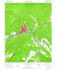 Clifton Forge 1962 topographic map thumbnail