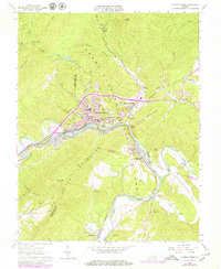 Clifton Forge 1962 topographic map thumbnail