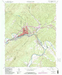 Clifton Forge 1962 topographic map thumbnail