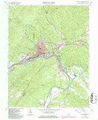 Clifton Forge 1962 topographic map thumbnail