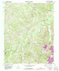 Cluster Springs 1968 topographic map thumbnail