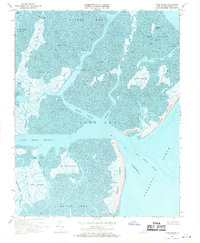Cobb Island 1968 topographic map thumbnail