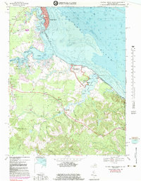 Colonial Beach South 1968 topographic map thumbnail