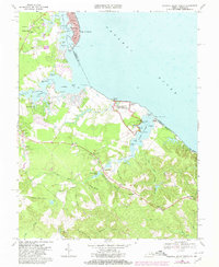 Colonial Beach South 1968 topographic map thumbnail