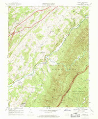 Cornwall 1967 topographic map thumbnail