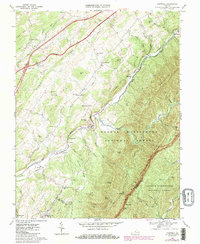 Cornwall 1967 topographic map thumbnail