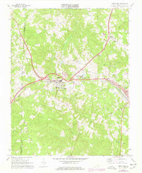 Crewe West 1968 topographic map thumbnail