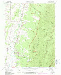 Crimora 1965 topographic map thumbnail