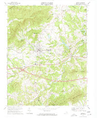 Crozet 1973 topographic map thumbnail