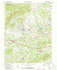 Crozet 1973 topographic map thumbnail