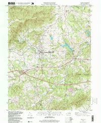 Crozet 1997 topographic map thumbnail