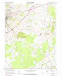 Culpeper East 1973 topographic map thumbnail