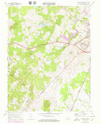 Culpeper West 1971 topographic map thumbnail