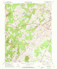 Culpeper West 1971 topographic map thumbnail