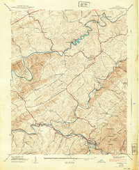 Damascus 1939 topographic map thumbnail