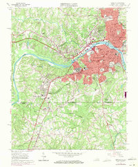 Danville 1965 topographic map thumbnail
