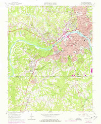 Danville 1965 topographic map thumbnail