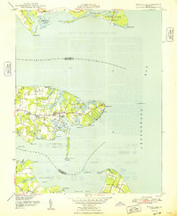 Deltaville 1948 topographic map thumbnail