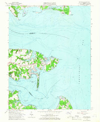 Deltaville 1964 topographic map thumbnail