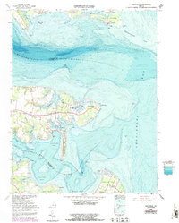Deltaville 1964 topographic map thumbnail
