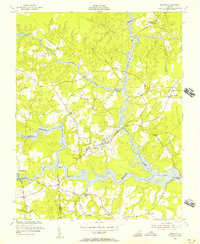 Dendron 1954 topographic map thumbnail