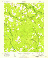 Disputanta South 1956 topographic map thumbnail