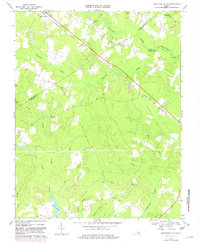 Disputanta South 1968 topographic map thumbnail