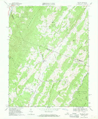 Doe Hill 1968 topographic map thumbnail
