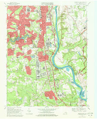Drewrys Bluff 1969 topographic map thumbnail