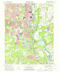 Drewrys Bluff 1969 topographic map thumbnail