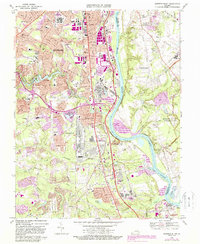 Drewrys Bluff 1969 topographic map thumbnail