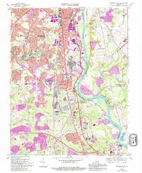 Drewrys Bluff 1969 topographic map thumbnail