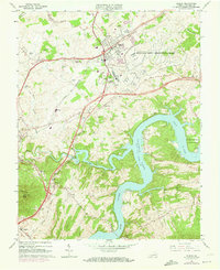 Dublin 1965 topographic map thumbnail