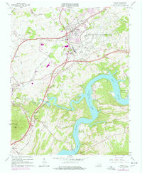 Dublin 1965 topographic map preview