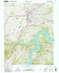 Dublin 1965 topographic map preview