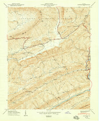 Duffield 1950 topographic map thumbnail
