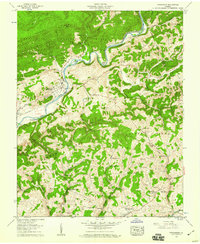 Dungannon 1957 topographic map thumbnail