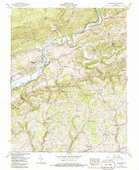 Dungannon 1957 topographic map thumbnail