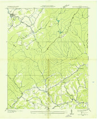 East Stone Gap 1935 topographic map thumbnail