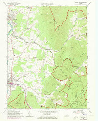 Elkton East 1965 topographic map thumbnail
