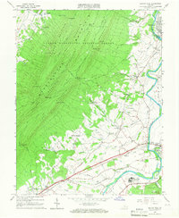 Elkton West 1965 topographic map thumbnail
