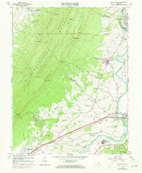 Elkton West 1965 topographic map thumbnail