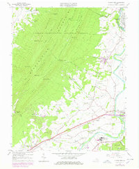 Elkton West 1965 topographic map thumbnail