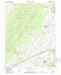 Elkton West 1965 topographic map thumbnail