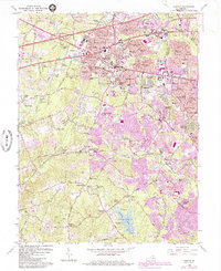 Fairfax 1966 topographic map thumbnail