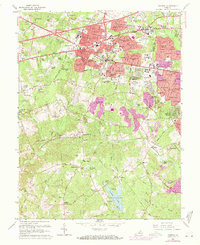 Fairfax 1966 topographic map thumbnail
