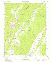 Falling Spring 1966 topographic map preview