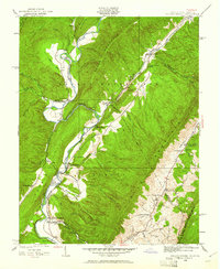 Falling Spring 1929 topographic map preview