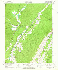 Falling Spring 1966 topographic map thumbnail